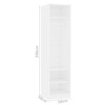 Casa si Gradina - Mobilier - Dulapuri si sifoniere - Sifoniere - Sifonier, alb, 50x50x200 cm, PAL - Infinity.ro