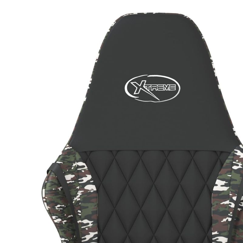 PC, gaming si accesorii - Gaming - Accesorii gaming - Scaune gaming - Scaun de jocuri, negru si camuflaj, piele ecologica - Infinity.ro