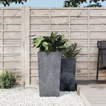 Casa si Gradina - Gradinarit si plante - Plante si ghivece - Ghivece si suporturi - Jardiniera cu interior detasabil, gri, 21/49 L, PP aspect beton - Infinity.ro
