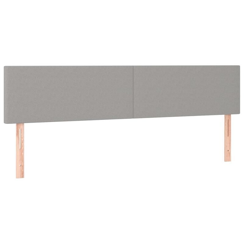 Casa si Gradina - Mobilier - Paturi si accesorii - Paturi - Pat continental cu saltea, gri deschis, 160x200 cm, textil - Infinity.ro