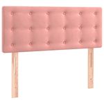 Casa si Gradina - Mobilier - Paturi si accesorii - Paturi - Pat cu arcuri, saltea si LED, negru, 90x200 cm, catifea - Infinity.ro