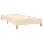 Casa si Gradina - Mobilier - Paturi si accesorii - Paturi - Pat box spring cu saltea, crem, 80x200 cm, textil - Infinity.ro