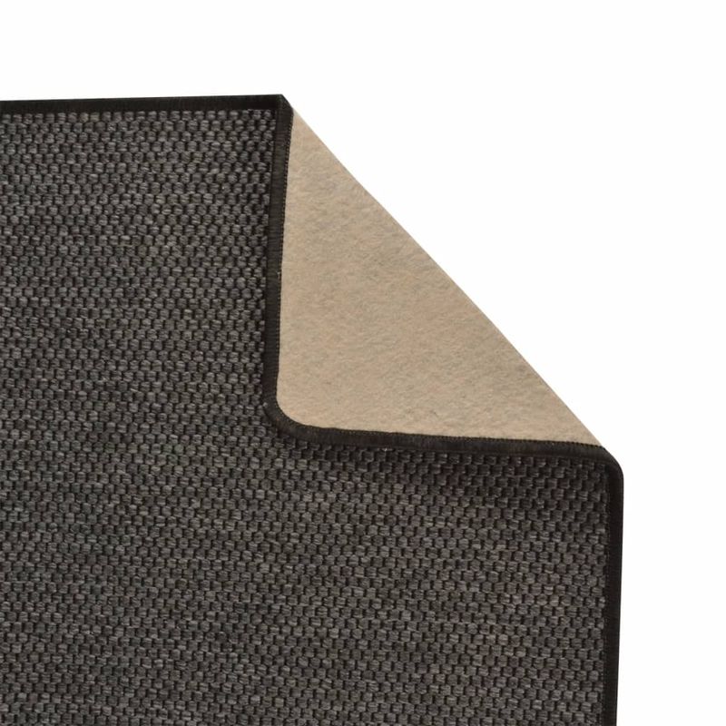 Casa si Gradina - Textile si covoare - Covoare - Covoare casa - Covor traversa aspect sisal, antracit, 50x150 cm - Infinity.ro