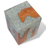 Casa si Gradina - Mobilier - Scaune si fotolii - Tabureti - Taburet, lemn de tec masiv si rasina - Infinity.ro