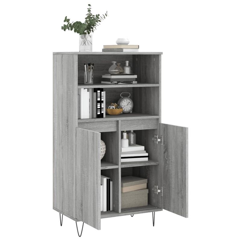 Casa si Gradina - Mobilier - Comode si corpuri - Corpuri bucatarie - Dulap inalt, gri sonoma, 60x36x110 cm, lemn prelucrat - Infinity.ro