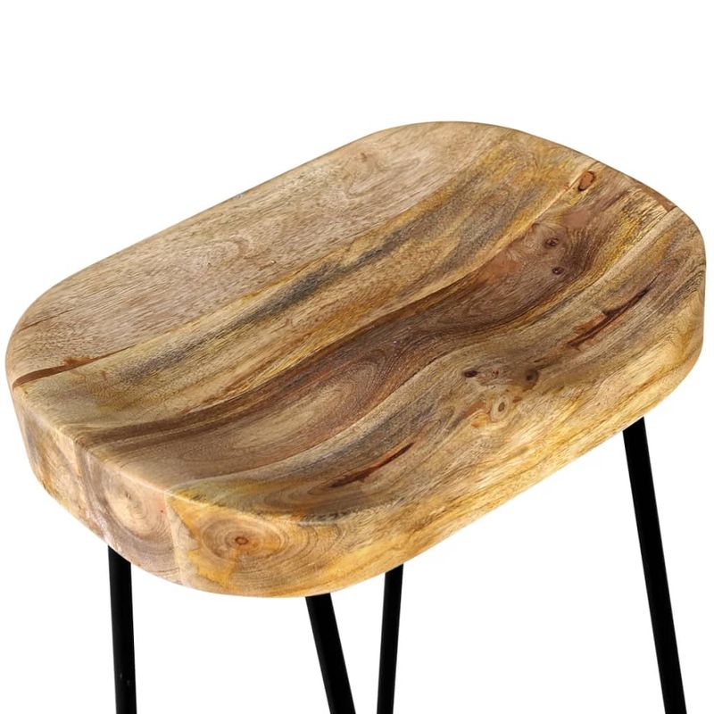 Casa si Gradina - Mobilier - Scaune si fotolii - Scaune - Scaune de bar, 2 buc., lemn masiv de mango - Infinity.ro