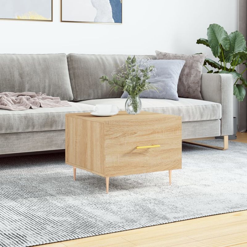 Casa si Gradina - Mobilier - Mese si birouri - Masute de cafea - Masuta de cafea, stejar sonoma, 50x50x40 cm, lemn prelucrat - Infinity.ro
