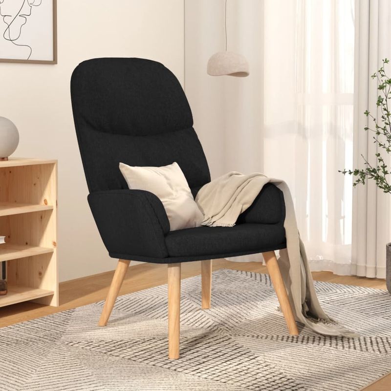 Casa si Gradina - Mobilier - Scaune si fotolii - Fotolii - Fotoliu de relaxare, negru, material textil - Infinity.ro