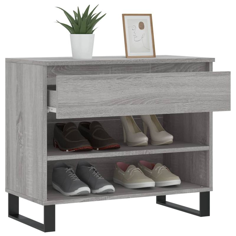 Casa si Gradina - Mobilier - Organizare si depozitare - Organizator incaltaminte - Pantofar, gri sonoma, 70x36x60 cm, lemn prelucrat - Infinity.ro