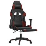 PC, gaming si accesorii - Gaming - Accesorii gaming - Scaune gaming - Scaun de gaming cu suport picioare, negru/rosu vin, piele eco - Infinity.ro