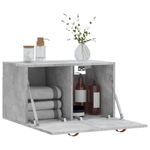 Casa si Gradina - Mobilier - Dulapuri si sifoniere - Dulapuri - Dulap de perete, gri beton, 60x36,5x35 cm, lemn prelucrat - Infinity.ro