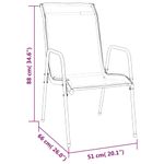 Casa si Gradina - Gradina si terasa - Mobilier exterior - Seturi mobila gradina - Set mobilier de gradina, 9 piese, negru, otel si textilena - Infinity.ro