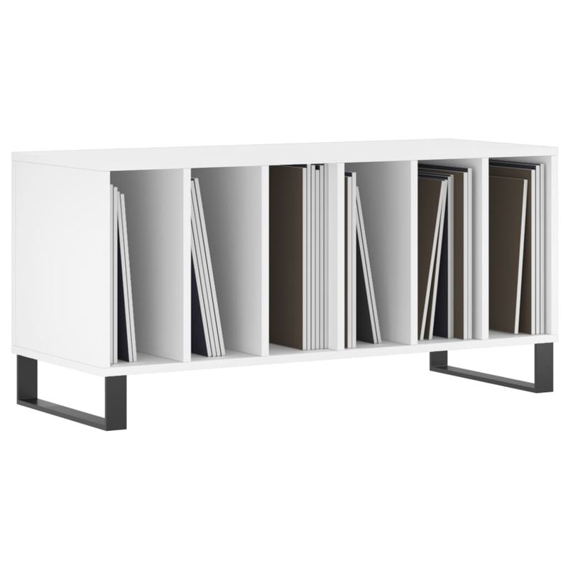 Casa si Gradina - Mobilier - Comode si corpuri - Comode - Comoda discuri, alb, 100x38x48 cm, lemn prelucrat - Infinity.ro