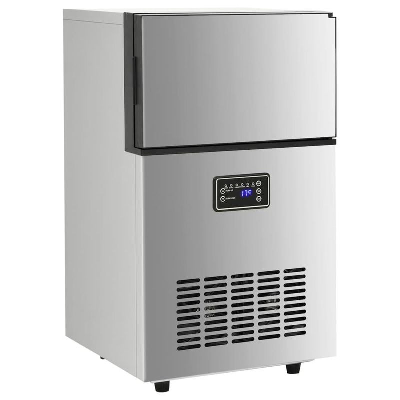 Electronice si Electrocasnice - Aparate frigorifice - Congelatoare - Aparat de facut cuburi de gheata, argintiu, 45 kg / 24 h - Infinity.ro