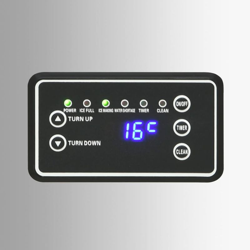 Electronice si Electrocasnice - Aparate frigorifice - Congelatoare - Aparat de facut cuburi de gheata, argintiu, 45 kg / 24 h - Infinity.ro