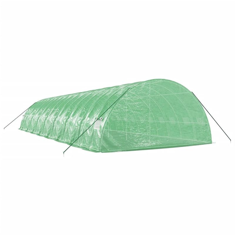 Casa si Gradina - Gradinarit si plante - Sere si solarii - Sera cu cadru din otel, verde, 96 m², 16x6x2,85 m - Infinity.ro