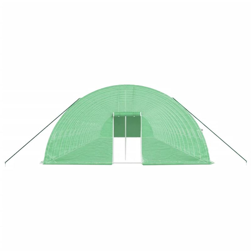 Casa si Gradina - Gradinarit si plante - Sere si solarii - Sera cu cadru din otel, verde, 120 m², 20x6x2,85 m - Infinity.ro