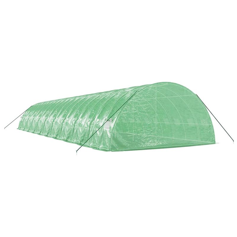Casa si Gradina - Gradinarit si plante - Sere si solarii - Sera cu cadru din otel, verde, 120 m², 20x6x2,85 m - Infinity.ro