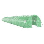 Casa si Gradina - Gradinarit si plante - Sere si solarii - Sera cu cadru din otel, verde, 72 m², 24x3x2 m - Infinity.ro