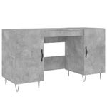 Casa si Gradina - Mobilier - Mese si birouri - Birouri - Birou, gri beton, 140x50x75 cm, lemn compozit - Infinity.ro