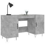 Casa si Gradina - Mobilier - Mese si birouri - Birouri - Birou, gri beton, 140x50x75 cm, lemn compozit - Infinity.ro