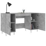 Casa si Gradina - Mobilier - Mese si birouri - Birouri - Birou, gri beton, 140x50x75 cm, lemn compozit - Infinity.ro