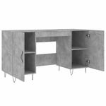 Casa si Gradina - Mobilier - Mese si birouri - Birouri - Birou, gri beton, 140x50x75 cm, lemn compozit - Infinity.ro