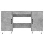 Casa si Gradina - Mobilier - Mese si birouri - Birouri - Birou, gri beton, 140x50x75 cm, lemn compozit - Infinity.ro