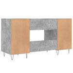Casa si Gradina - Mobilier - Mese si birouri - Birouri - Birou, gri beton, 140x50x75 cm, lemn compozit - Infinity.ro