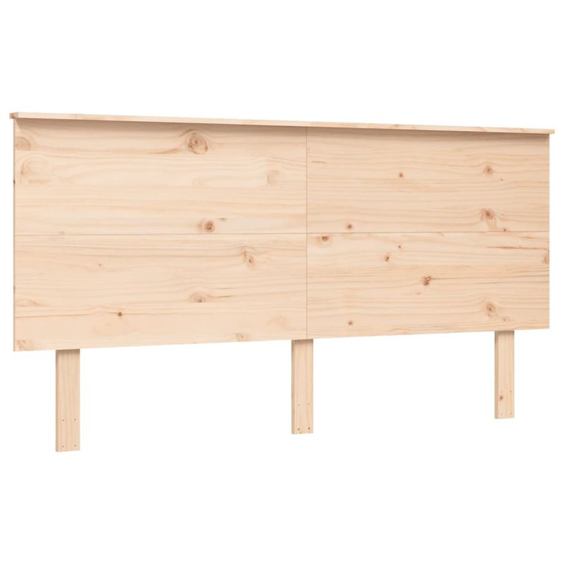 Casa si Gradina - Mobilier - Paturi si accesorii - Paturi - Cadru de pat cu tablie, lemn masiv, king size - Infinity.ro