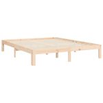 Casa si Gradina - Mobilier - Paturi si accesorii - Paturi - Cadru de pat cu tablie, lemn masiv, king size - Infinity.ro