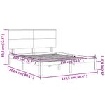 Casa si Gradina - Mobilier - Paturi si accesorii - Paturi - Cadru de pat cu tablie, lemn masiv, king size - Infinity.ro