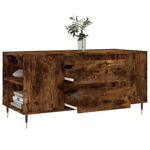 Casa si Gradina - Mobilier - Mese si birouri - Masute de cafea - Masuta de cafea, stejar afumat, 102x44,5x50 cm, lemn prelucrat - Infinity.ro