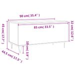 Casa si Gradina - Mobilier - Mese si birouri - Masute de cafea - Masuta de cafea, alb, 90x44,5x45 cm, lemn compozit - Infinity.ro