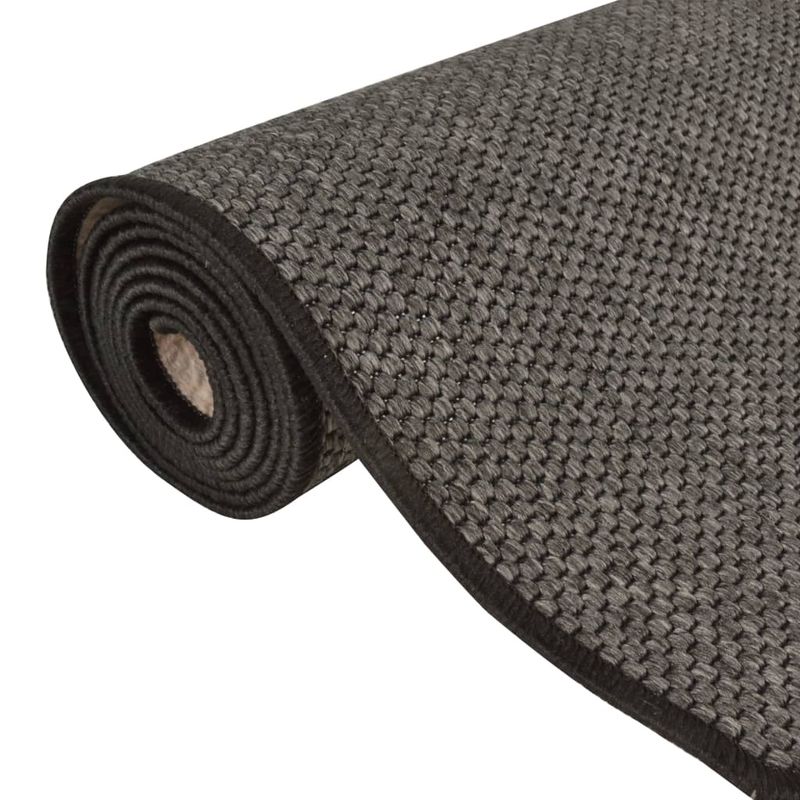 Casa si Gradina - Textile si covoare - Covoare - Covoare casa - Covor traversa aspect sisal, antracit, 80x300 cm - Infinity.ro