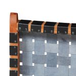 Casa si Gradina - Mobilier - Scaune si fotolii - Scaune - Scaun pliant impletit, negru, piele naturala - Infinity.ro