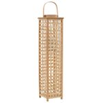 Casa si Gradina - Decoratiuni - Aromaterapie si lumanari - Suporturi lumanari - Suport de lumanari suspendat tip felinar, natural, bambus - Infinity.ro
