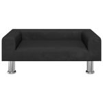 Petshop - Accesorii petshop - Culcusuri si custi - Culcusuri si saltele - Pat de caini, negru, 70x45x26,5 cm, catifea - Infinity.ro
