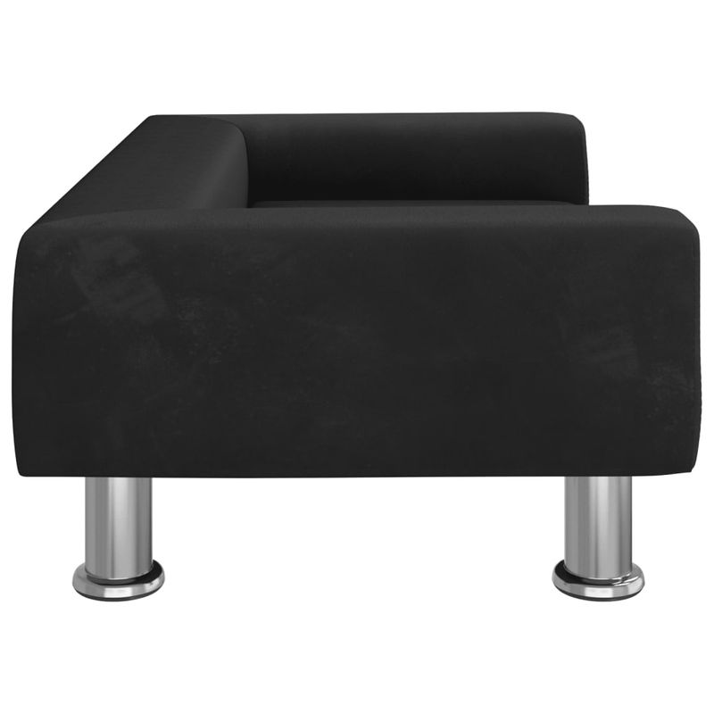 Petshop - Accesorii petshop - Culcusuri si custi - Culcusuri si saltele - Pat de caini, negru, 70x45x26,5 cm, catifea - Infinity.ro