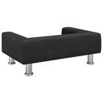 Petshop - Accesorii petshop - Culcusuri si custi - Culcusuri si saltele - Pat de caini, negru, 70x45x26,5 cm, catifea - Infinity.ro