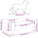 Petshop - Accesorii petshop - Culcusuri si custi - Culcusuri si saltele - Pat de caini, negru, 70x45x26,5 cm, catifea - Infinity.ro