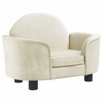 Petshop - Accesorii petshop - Culcusuri si custi - Culcusuri si saltele - Pat de caini, crem, 66x40x45 cm, catifea - Infinity.ro