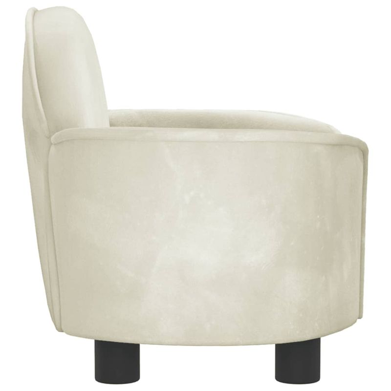 Petshop - Accesorii petshop - Culcusuri si custi - Culcusuri si saltele - Pat de caini, crem, 66x40x45 cm, catifea - Infinity.ro