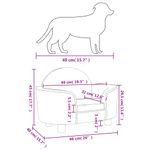 Petshop - Accesorii petshop - Culcusuri si custi - Culcusuri si saltele - Pat de caini, crem, 66x40x45 cm, catifea - Infinity.ro