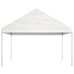Casa si Gradina - Gradina si terasa - Umbrele si pavilioane - Pavilioane - Foisor cu acoperis, alb, 11,15x4,08x3,22 m, polietilena - Infinity.ro