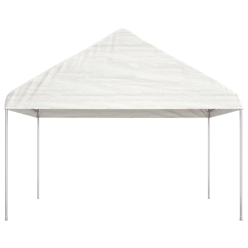 Casa si Gradina - Gradina si terasa - Umbrele si pavilioane - Pavilioane - Foisor cu acoperis, alb, 11,15x4,08x3,22 m, polietilena - Infinity.ro