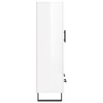 Casa si Gradina/Mobilier/Comode si corpuri/Comode - Dulap inalt, alb extralucios, 69,5x31x115 cm, lemn prelucrat - Infinity.ro