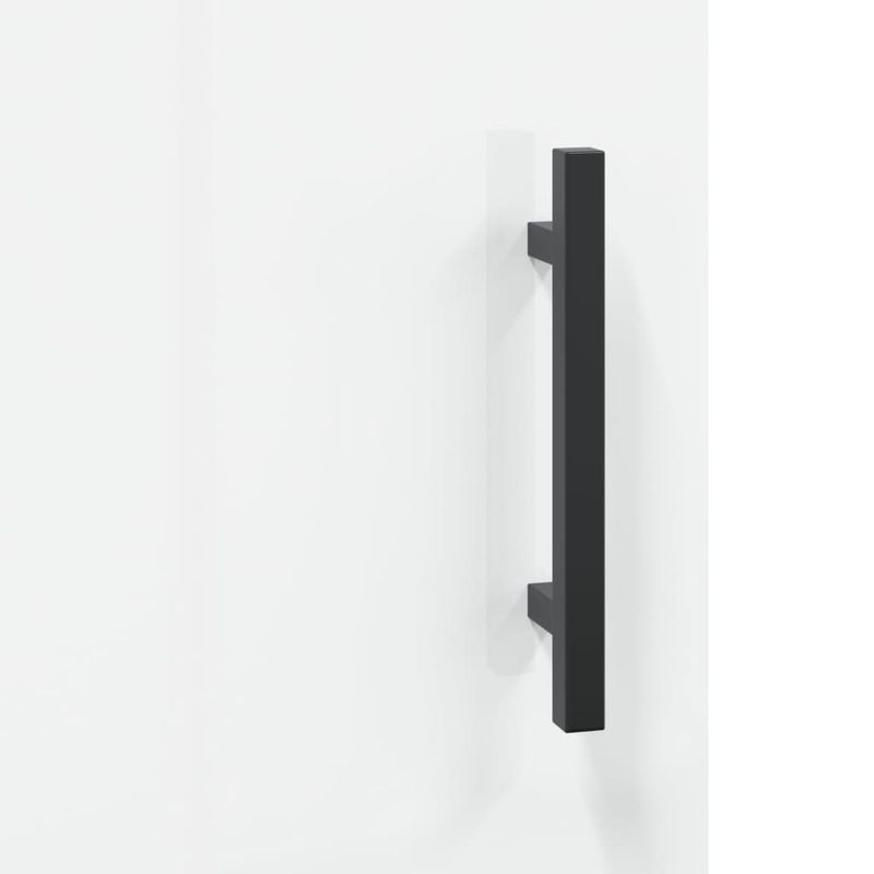 Casa si Gradina/Mobilier/Comode si corpuri/Comode - Dulap inalt, alb extralucios, 69,5x31x115 cm, lemn prelucrat - Infinity.ro