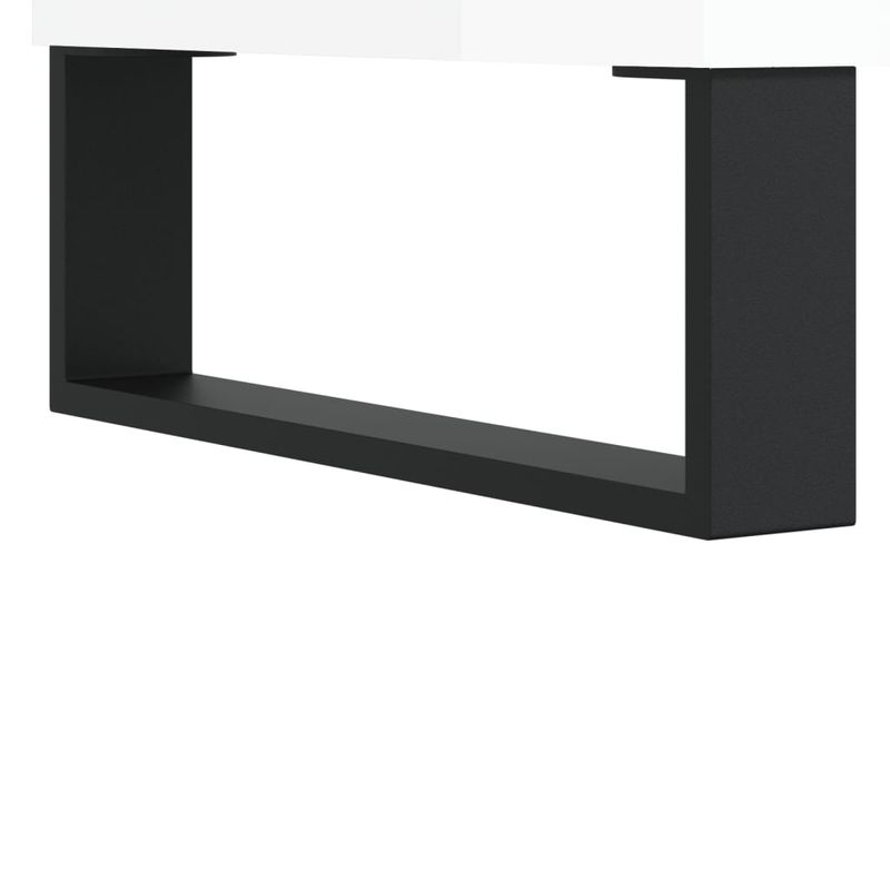 Casa si Gradina/Mobilier/Comode si corpuri/Comode - Dulap inalt, alb extralucios, 69,5x31x115 cm, lemn prelucrat - Infinity.ro