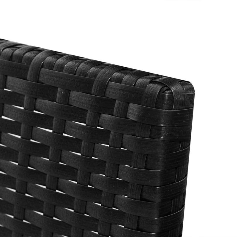 Casa si Gradina - Gradina si terasa - Mobilier exterior - Seturi mobila gradina - Set mobilier de gradina cu perne, 3 piese, negru, poliratan - Infinity.ro